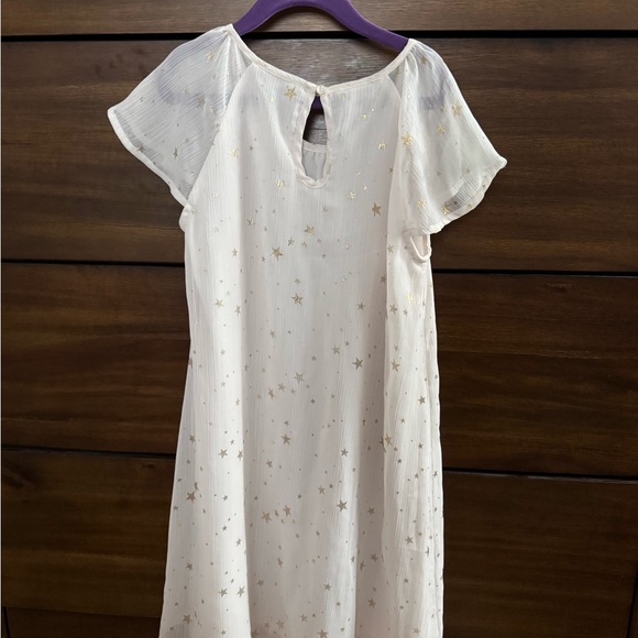 Beige Dress with Gold Star Pattern - Picture 2 of 3